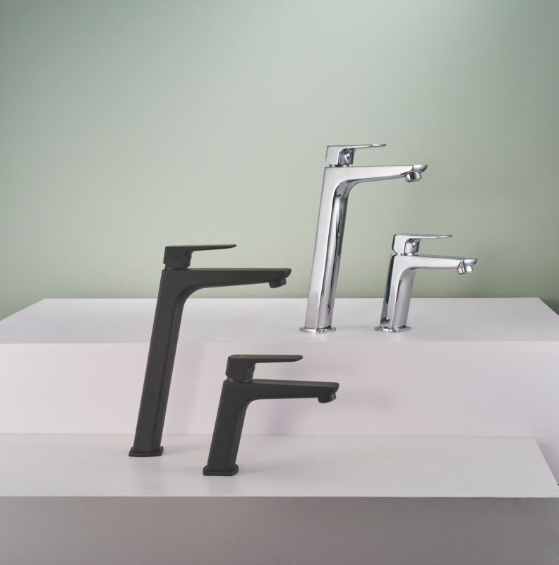 Høj vaskebatteri Ferro Azurro Eco krom