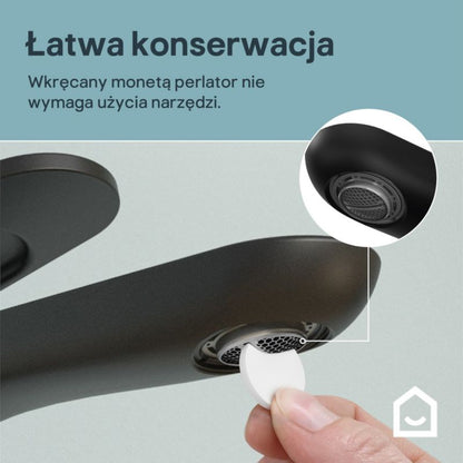 Højt Håndvaskarmatur Kentia XL Sort