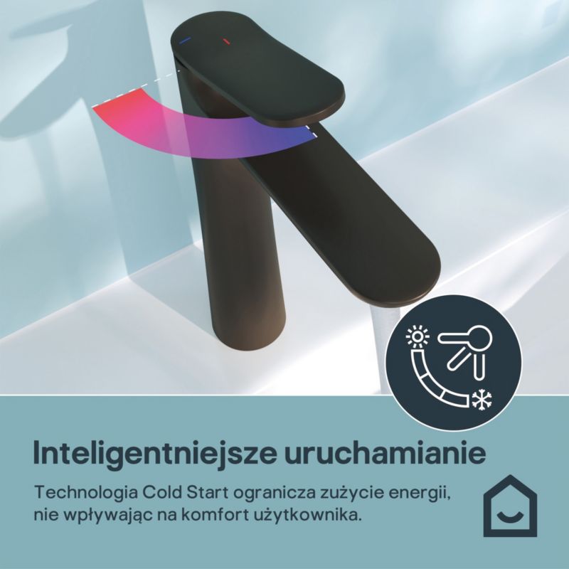 Højt Håndvaskarmatur Kentia XL Sort