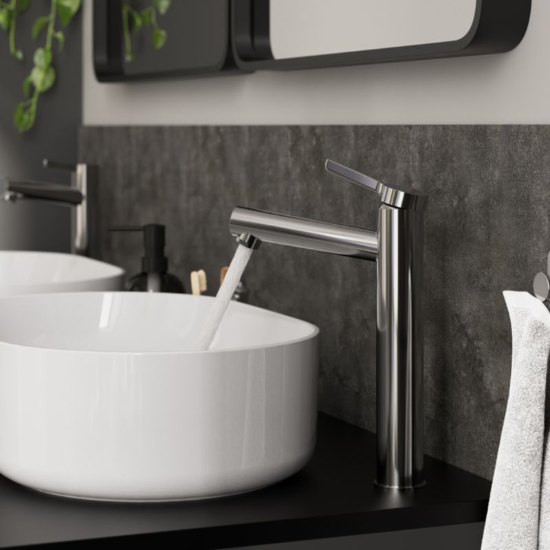 Høj Håndvaskarmatur Maza XL 257 mm Krom | 5059340725109