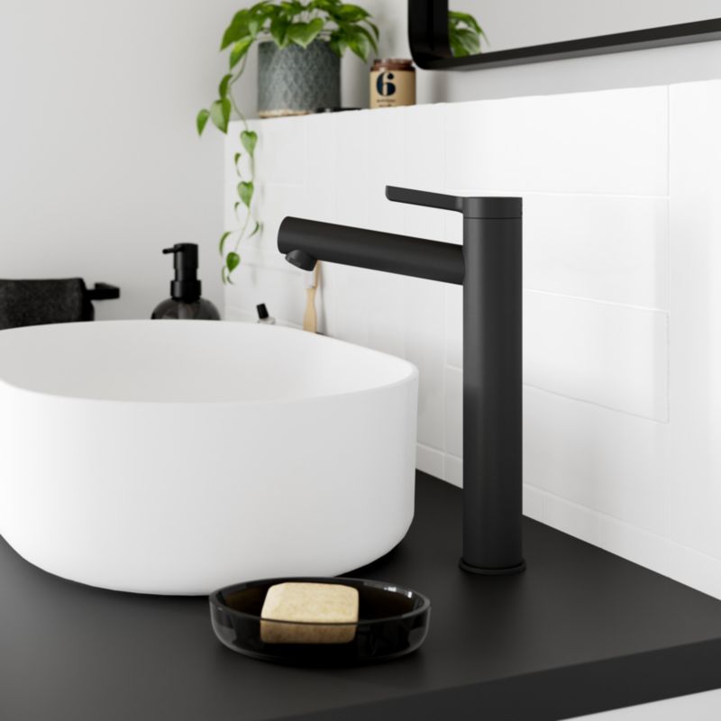 Høj vaskebatteri GoodHome Maza XL mat‑sort