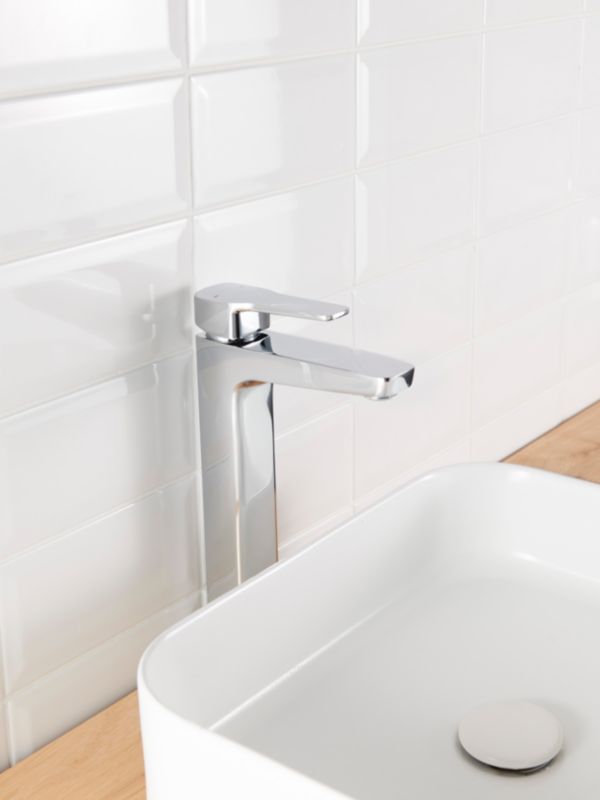 Høj Håndvaskarmatur Teesta XL Krom 301 mm
