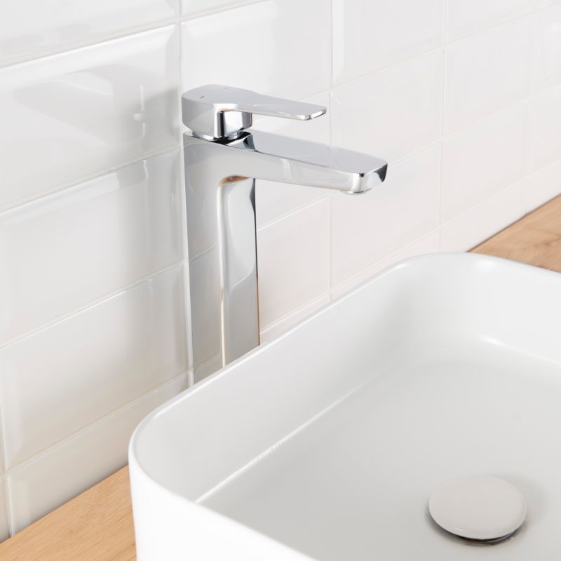 Høj Håndvaskarmatur Teesta XL Krom 301 mm