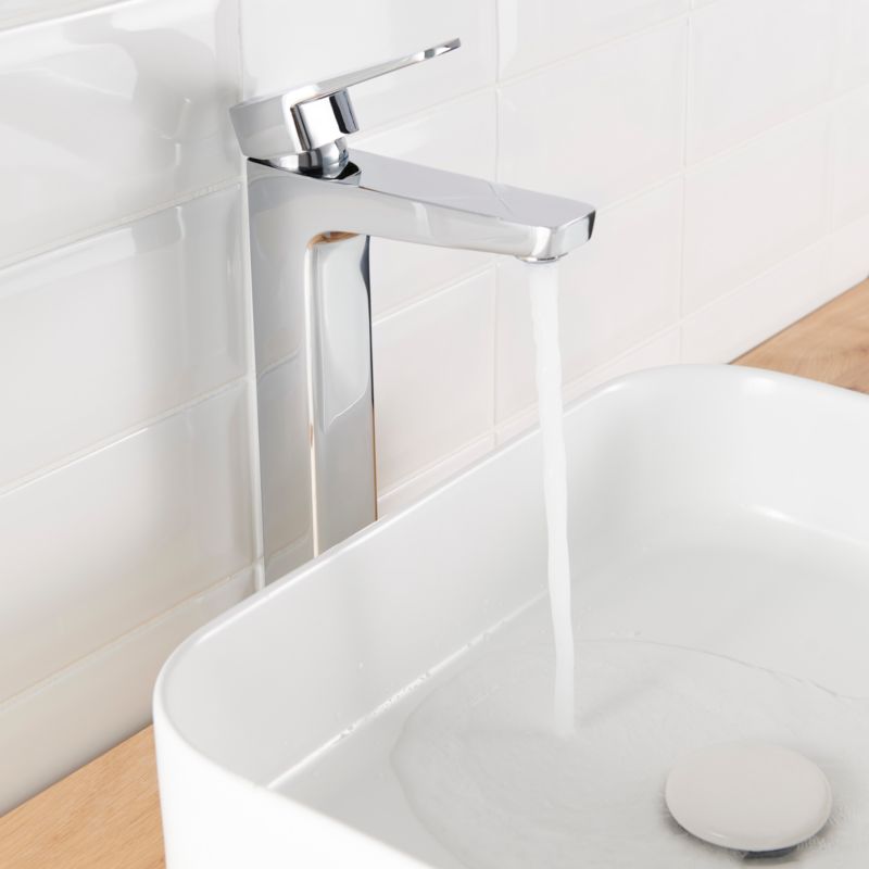 Høj Håndvaskarmatur Teesta XL Krom 301 mm