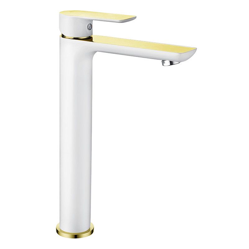 Mexen Alfa høj vaskarmatur hvid/guld 1 stk.