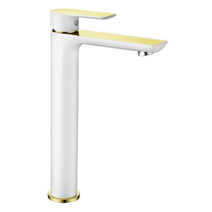 Mexen Alfa høj vaskarmatur hvid/guld 1 stk.