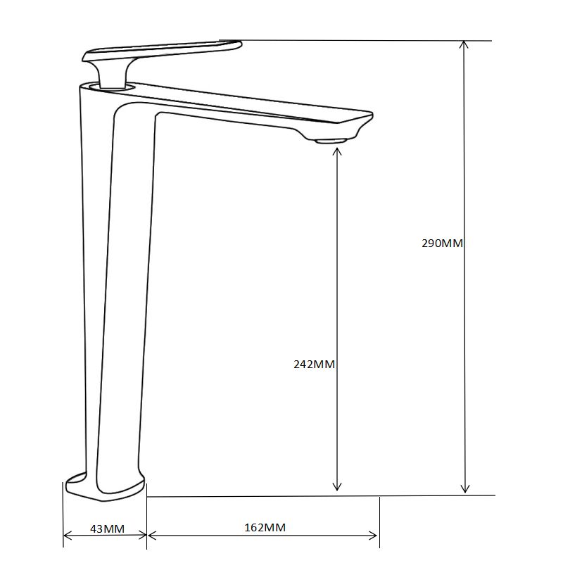 Mexen Ares høj vaskebatteri sort 1 stk.