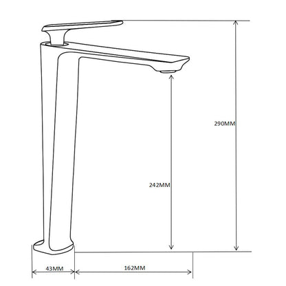 Mexen Ares høj vaskebatteri sort 1 stk.