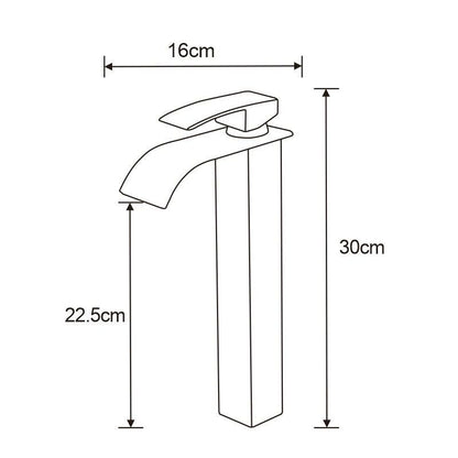 Mexen Aries høj vaskarmatur i mat-sort 1 stk.
