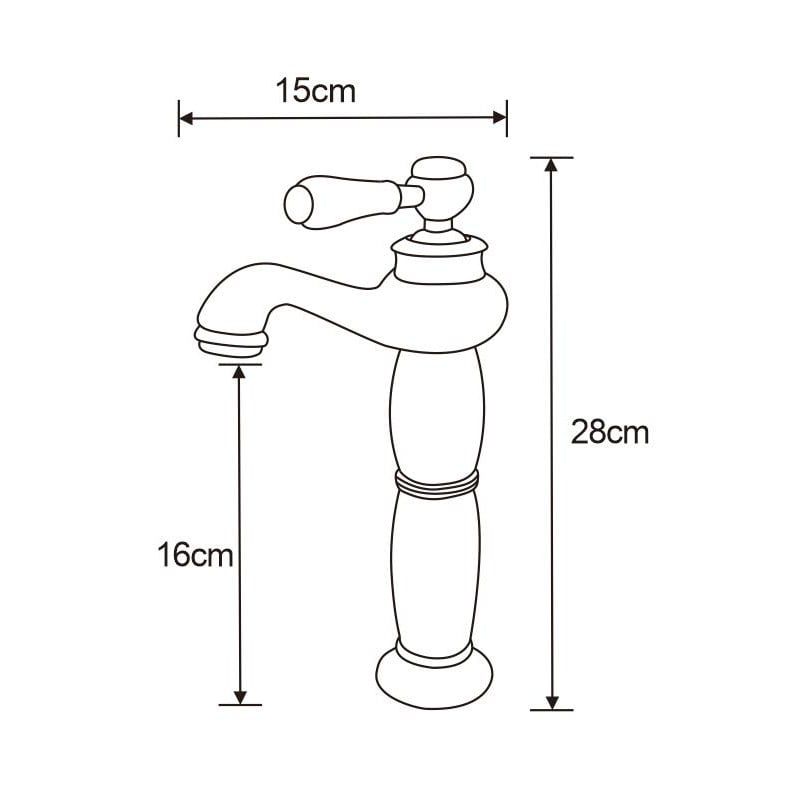 Mexen Draco høj vaskebatteri krom 1 stk.