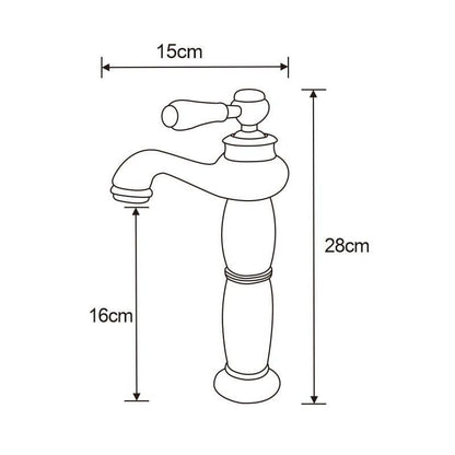 Mexen Draco høj vaskebatteri krom 1 stk.