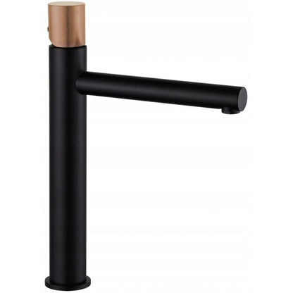 Høj vaskarmatur Mexen Elba One sort/rosaguldfarvet 1 stk.