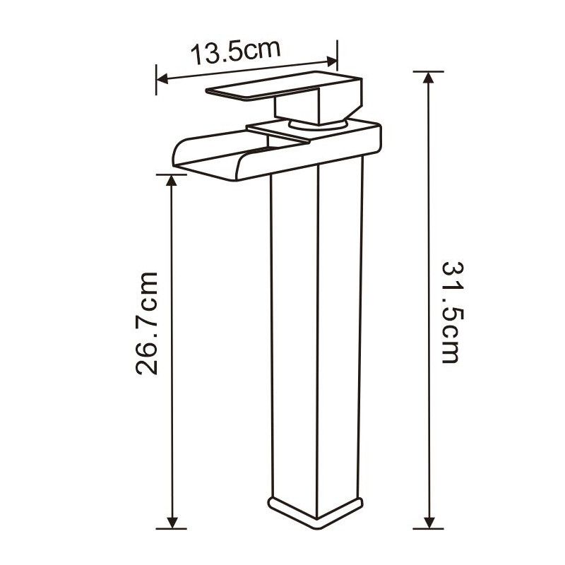 Mexen Hydra høj vaskebatteri sort 1 stk.