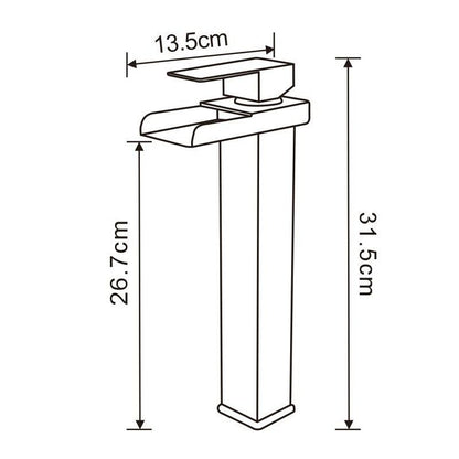 Mexen Hydra høj vaskebatteri sort 1 stk.