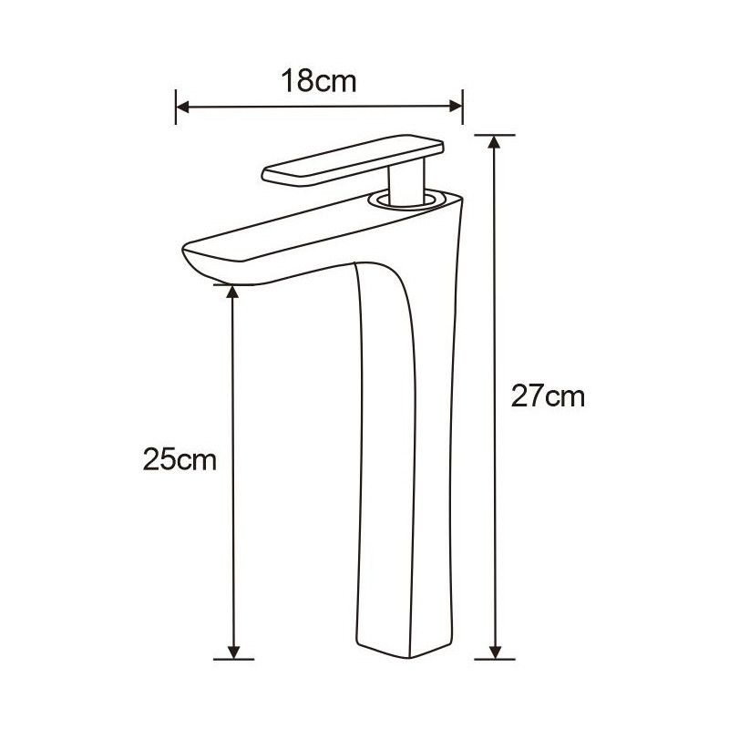 Mexen Indus høj vaskebatteri krom 27 cm, 1 stk.