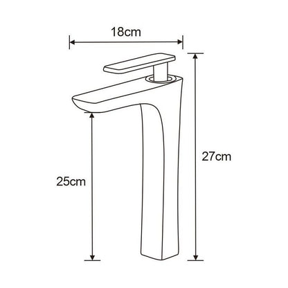 Mexen Indus høj vaskebatteri krom 27 cm, 1 stk.