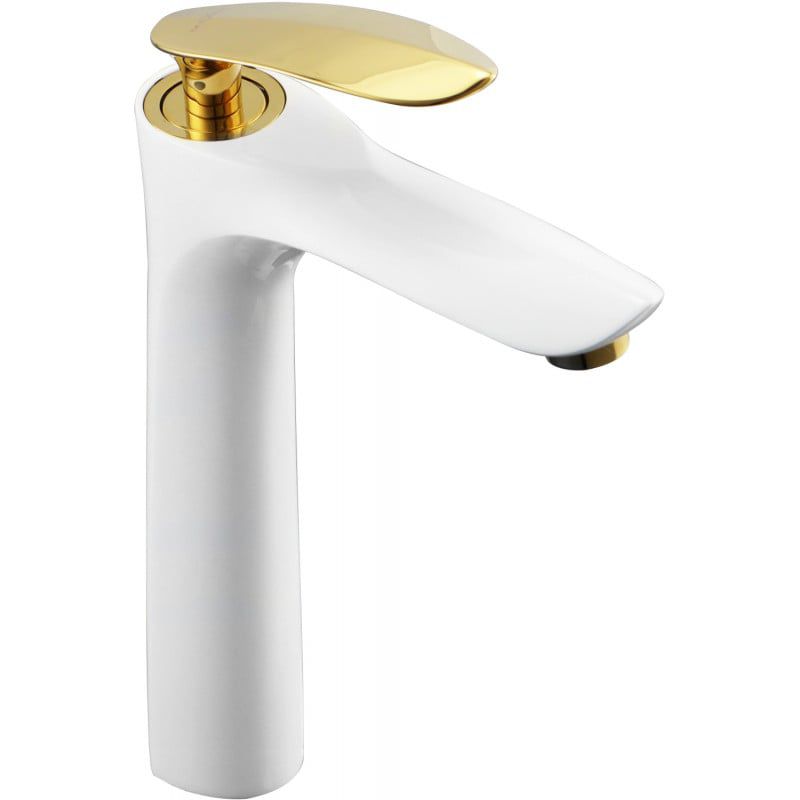 Høj vaskebatteri Mexen Lily hvid/guld 1 stk.