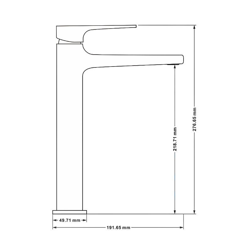 Mexen Lynx høj vaskebatteri sort 1 stk.