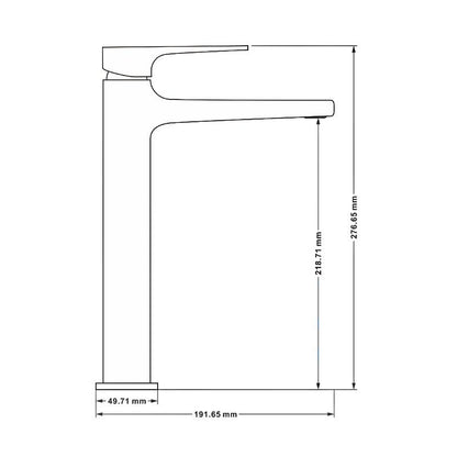 Mexen Lynx høj vaskebatteri sort 1 stk.