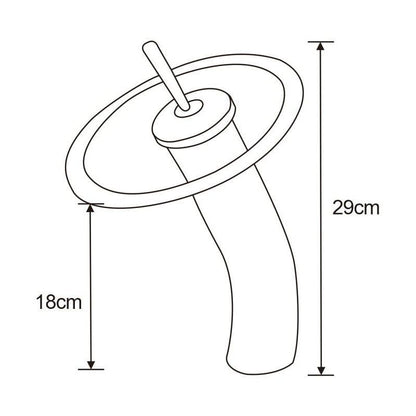 Mexen Niagara høj vaskebatteri i krom, 1 stk.