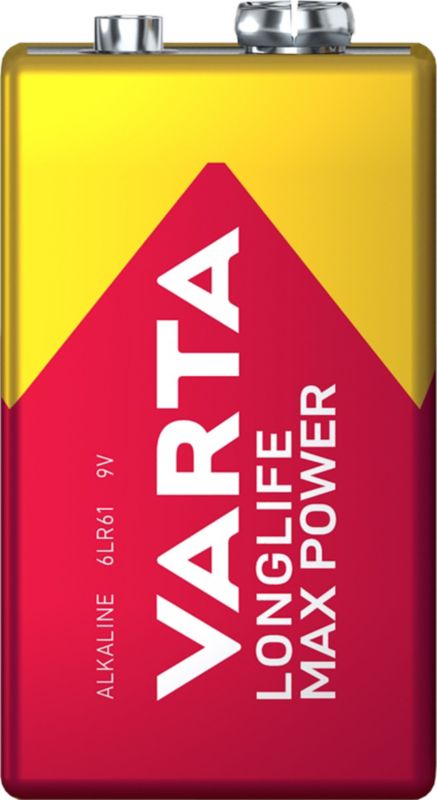 VARTA Longlife Max Power 9V batteri, 1 stk.