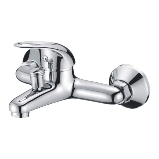 Badebatteri Fabro 2-Huls Vægmonteret Krom 21 cm