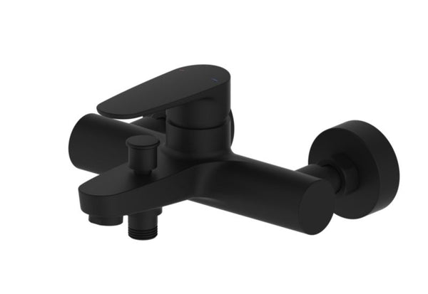 Vægmonteret Badekararmatur Sort 22 cm 3663602320302