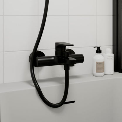 Vægmonteret Badekararmatur Sort 22 cm 3663602320302