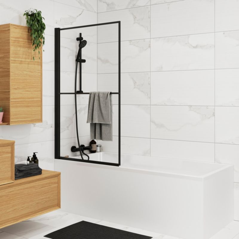GoodHome Cavally termostatisk badekarbatteri i sort