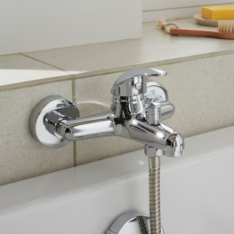 Badekarbatteri GoodHome Eidar krom