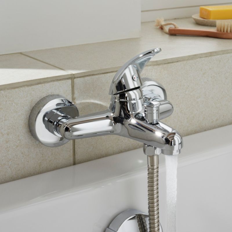 Badekarbatteri GoodHome Eidar krom