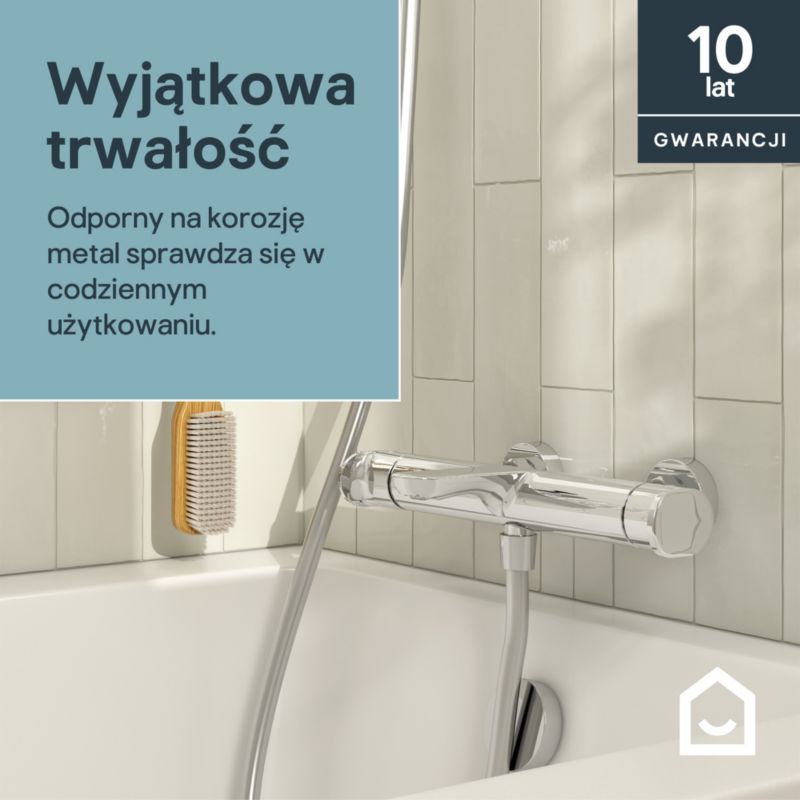 Termostatisk Badekararmatur Kentia 321 mm Krom