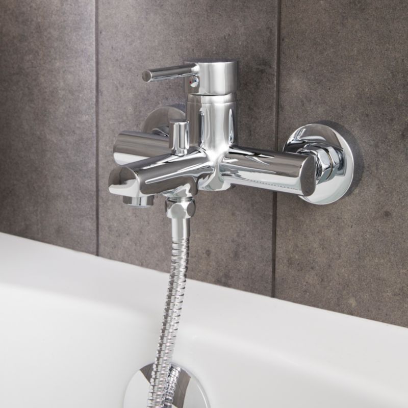 Vægmonteret Badekararmatur Lazu 216x172 mm Krom 3663602665014