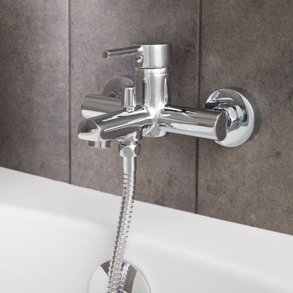 Vægmonteret Badekararmatur Lazu 216x172 mm Krom 3663602665014