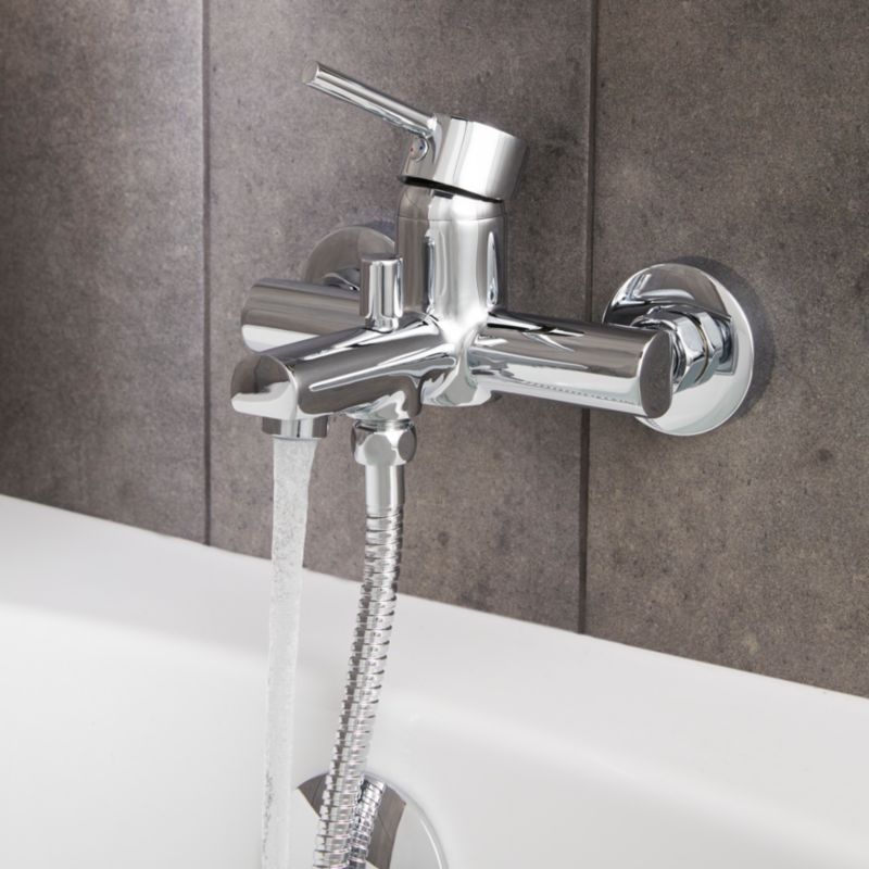 Vægmonteret Badekararmatur Lazu 216x172 mm Krom 3663602665014