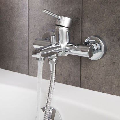 Vægmonteret Badekararmatur Lazu 216x172 mm Krom 3663602665014