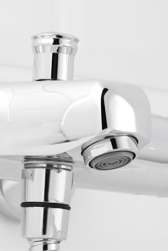 Badekarbatteri GoodHome Mulga med termostat i krom