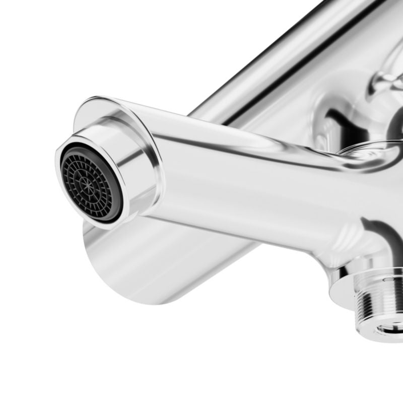 Badekarbatteri GoodHome Nyasa krom