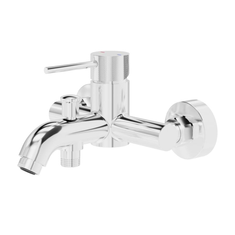 Termostatisk Badekararmatur 2-Huls Krom 146 mm Udløb