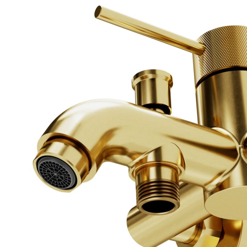 GoodHome Owens badekarbatteri i guld