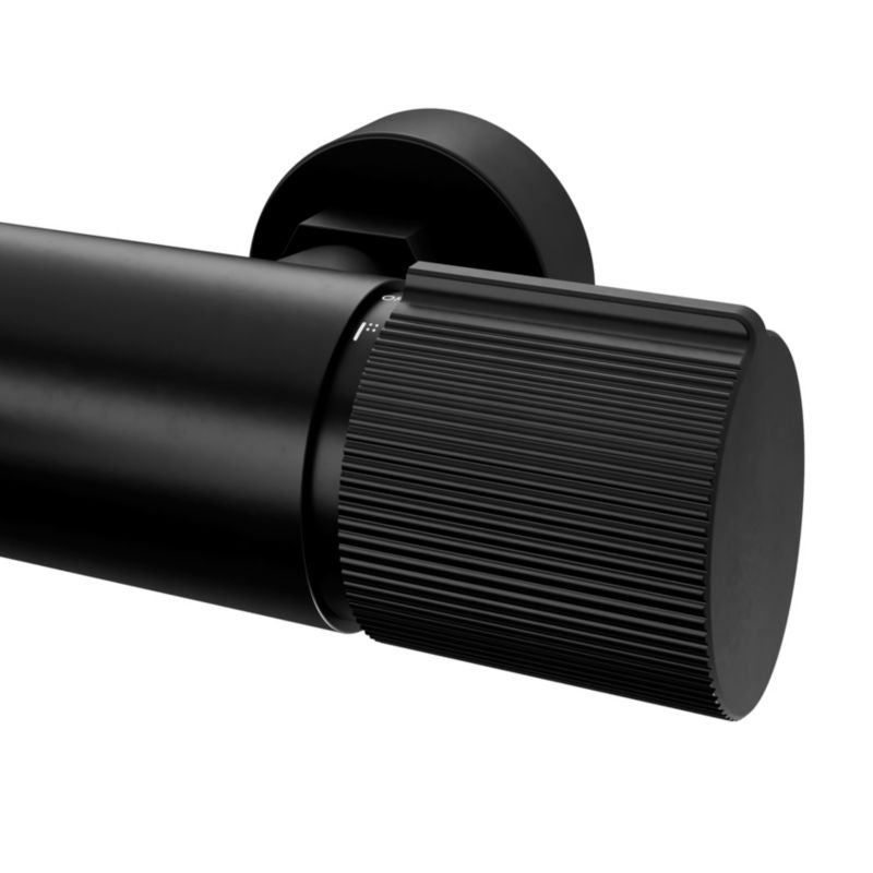 Termostatisk badekarbatteri GoodHome Levanna mat-sort