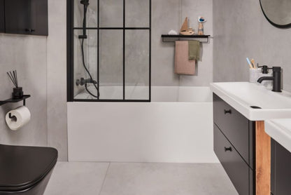 Termostatisk Badekararmatur Owens Mat Sort