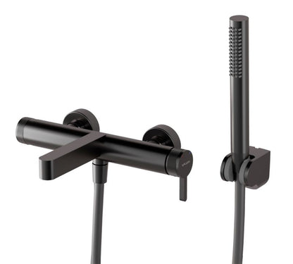 Badekararmatur 300 mm Udløb Gun Metal Satfinish
