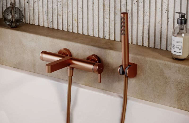 Badekarsarmatur Travis 300 mm Kobber | 5902273582922