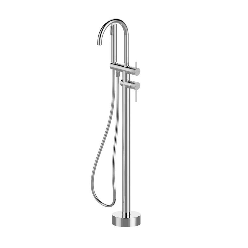 Fritstående Badekararmatur Owens Krom 116,1 cm