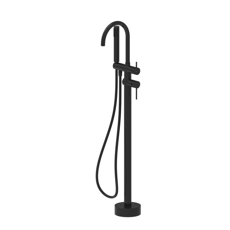 Fritstående Badekararmatur Sort 116,1 cm 20,1 L/min