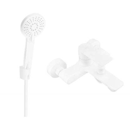 Mexen Royo R40 badekarbatteri med brusesæt, hvid, 1 sæt