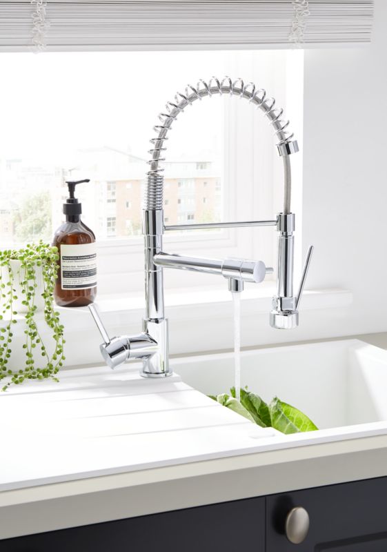 Bilbrough køkkenarmatur med udtrækkelig tud i krom