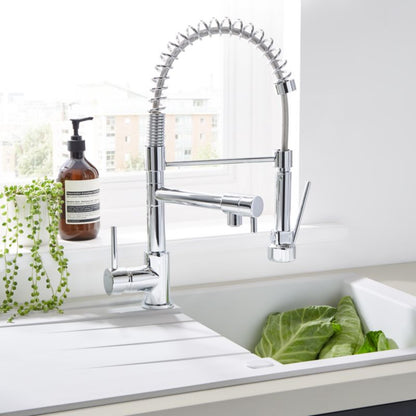 Bilbrough køkkenarmatur med udtrækkelig tud i krom