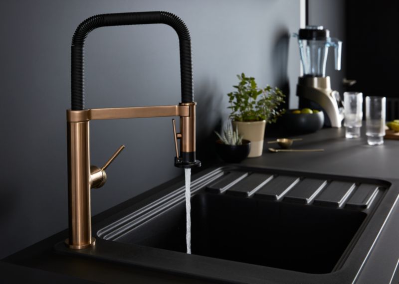 GoodHome Kamut køkkenarmatur med udtrækkelig tud i kobberbrun